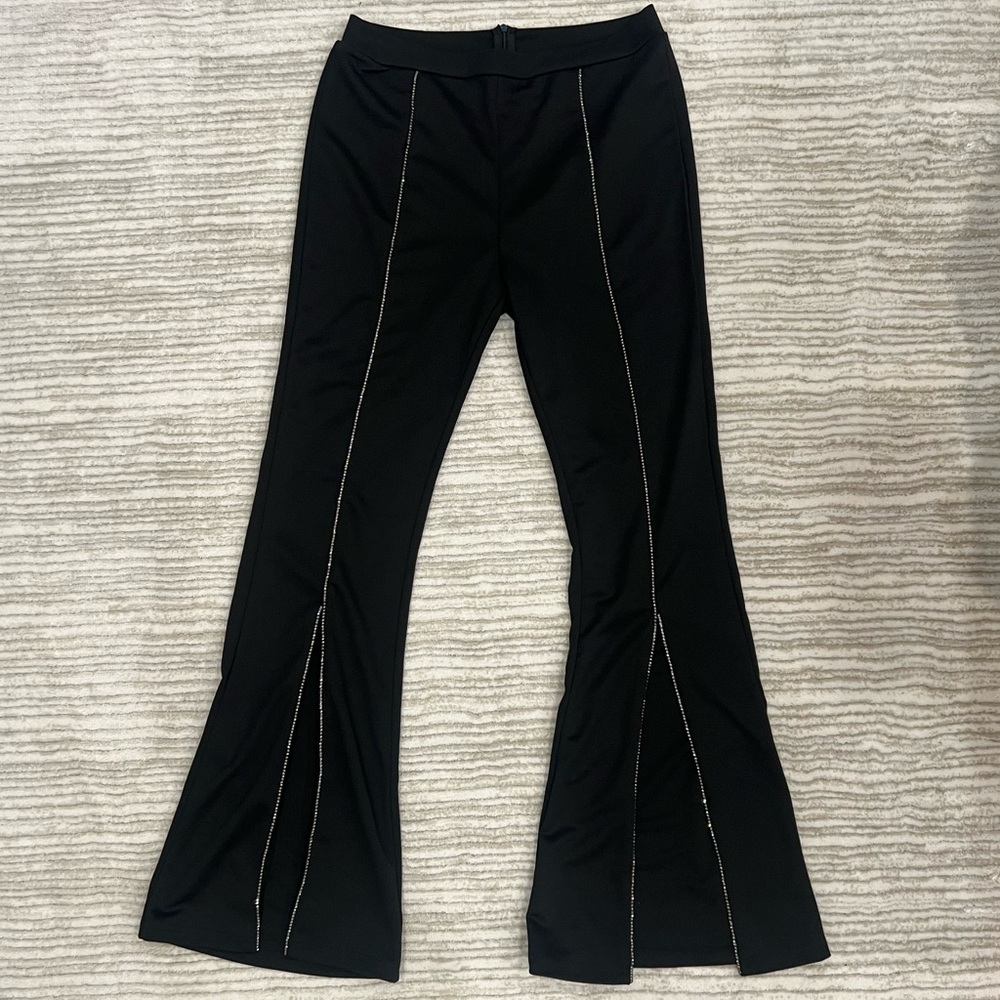 Rhinestone flared pants